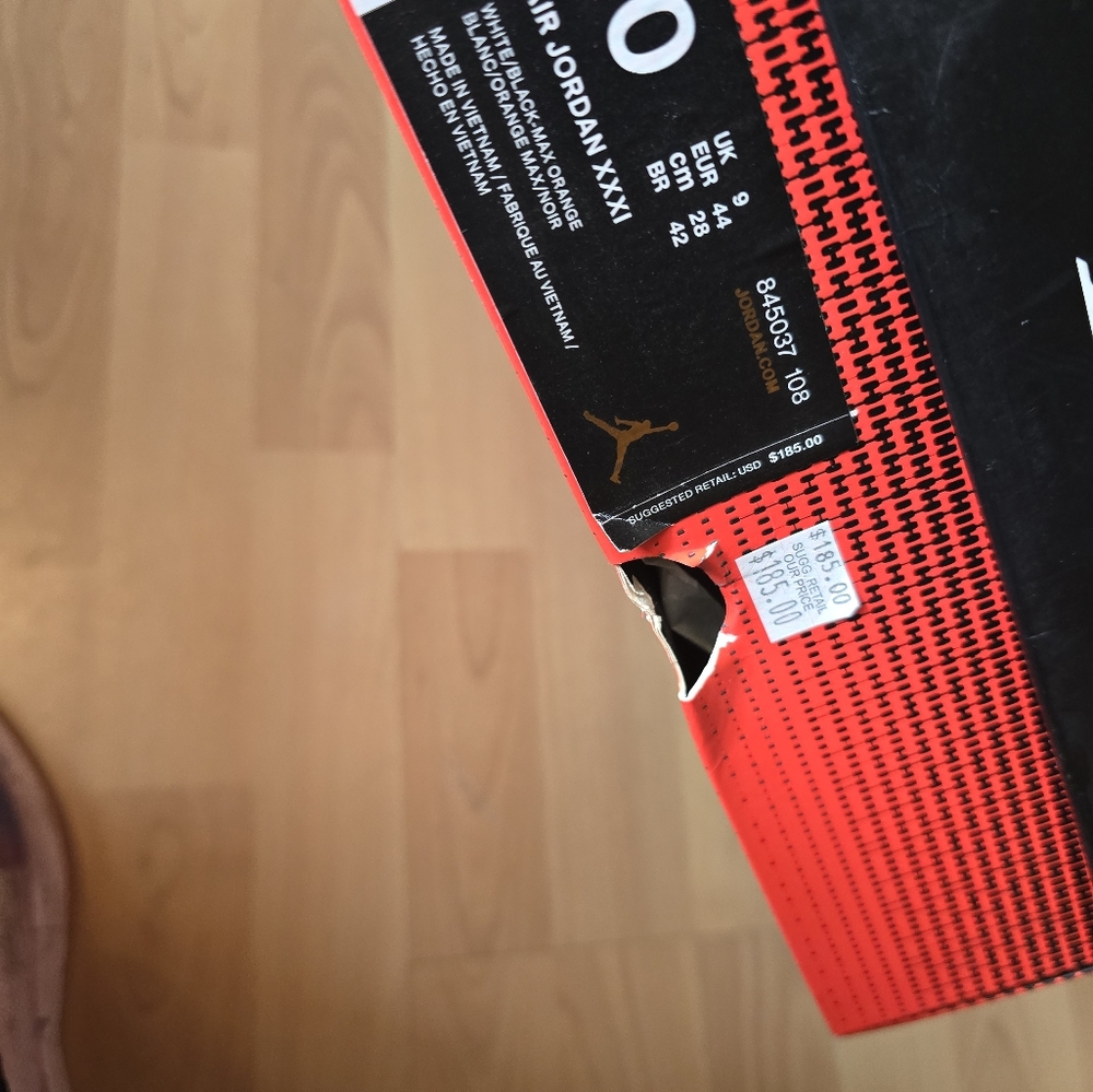 JORDAN 31 NLACK TOE